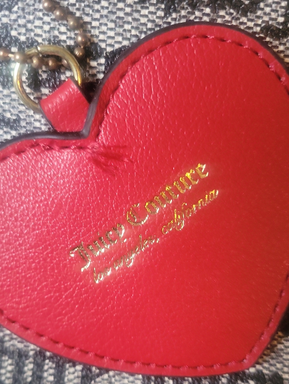 Juicy Couture Monogram Tote with Red Heart Accent AND WALLET - Picture 13 of 13